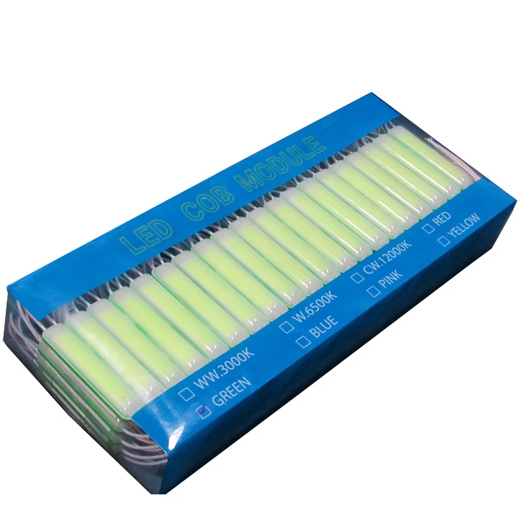 1000 шт. 2 4 Вт 76x17 мм водонепроницаемый светодиодный модуль COB с инжекционным