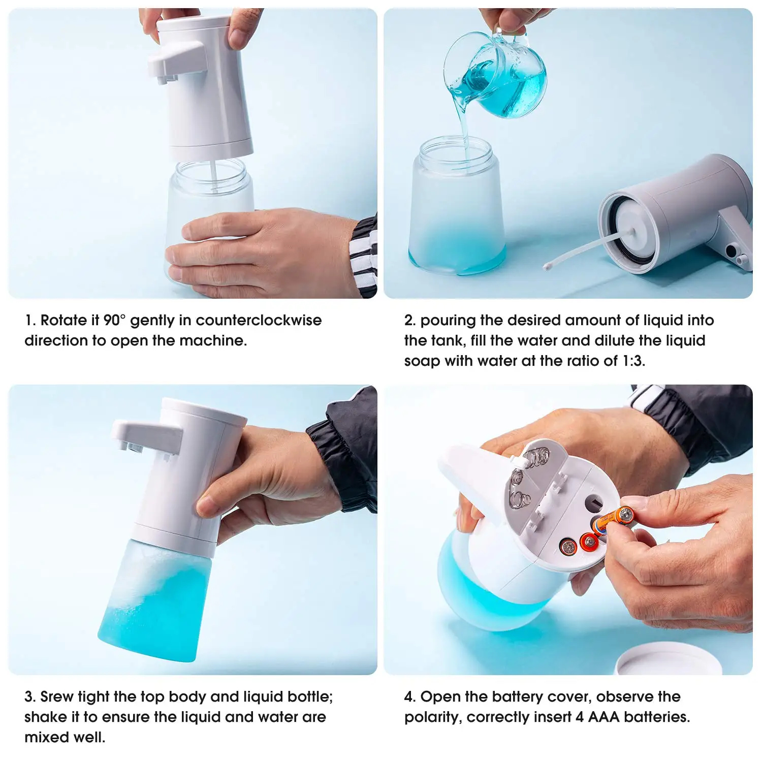 Улучшенный дозатор пенного мыла автоматический диспенсер из АБС пластика