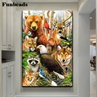 Новый Алмаз ремесла животный мир медведь Волк Олень Алмазная Вышивка Птицы diamond картина, вышитая бисером фрески для дома FF4363