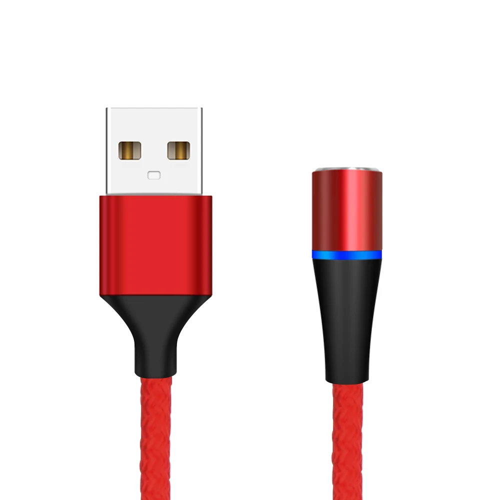 Red Магнитный кабель Micro usb type-C для samsung Galaxy, Xiaomi, для Android, быстрая зарядка, провод для передачи данных, 1 м, USBC, Тип C, магнитное зарядное устройство - Цвет: Red