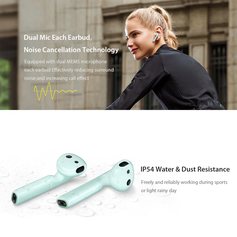 Huawei Honor Flypods Беспроводные Гарнитуры Hi-Fi TWS Bluetooth наушники водонепроницаемые IPX54 Беспроводная зарядка коробка CM-H2S
