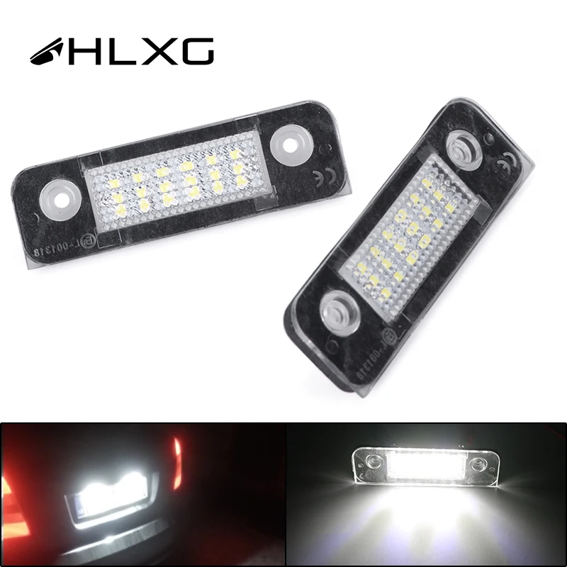 Hlxg 2 шт. 18SMD светодиодный светильник для номерного знака автомобиля 12 в белый
