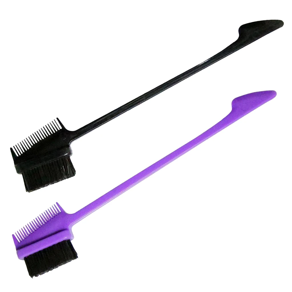 Гребень для бровей и ресниц с антистатическим покрытием для создания идеальной формы и обрезки волос. Двусторонняя щетка для управления стилем.