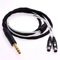 1,5 м 4Pin балансный Hi-end 8 ядер Литцендрат кос 5n Pcocc с серебряным покрытием кабель наушников обновления для Audeze LCD-2 LCD-3 LCD-X LCD-XC