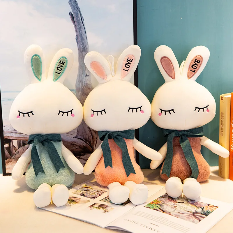 

Cute Rabbit Doll Plush Animals Stuffed Toys Bunny Soft Kids Baby Rabbit Toys for Girls Children Birthday Gift Sleeping Doll