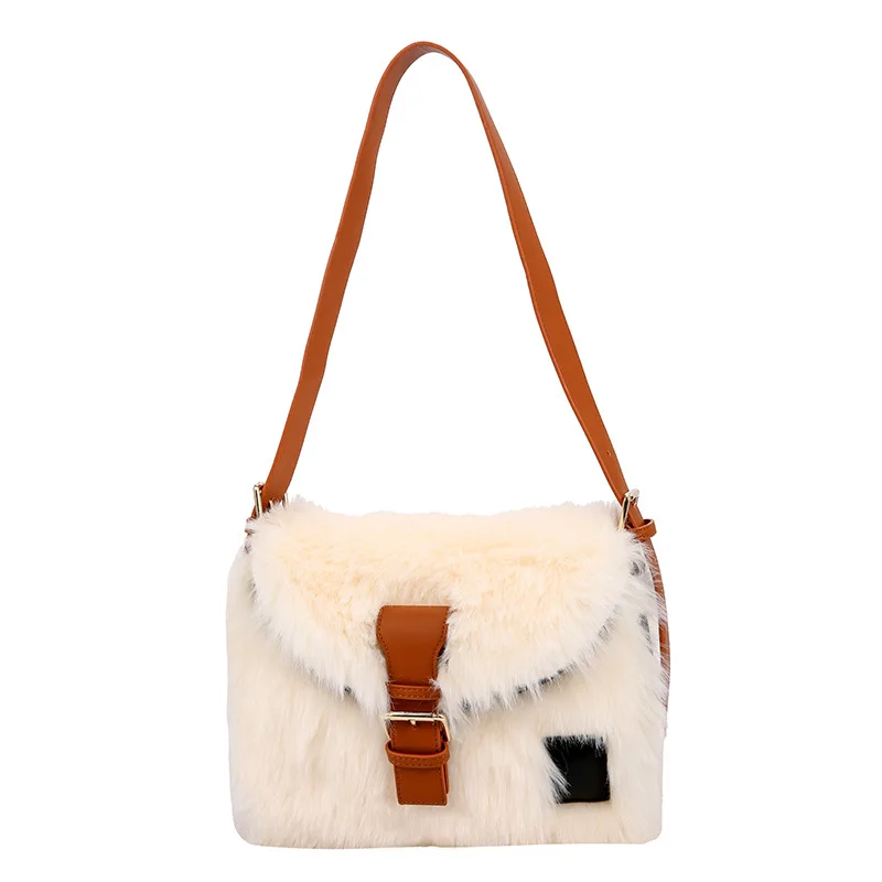 

New large capacity single shoulder wool bag