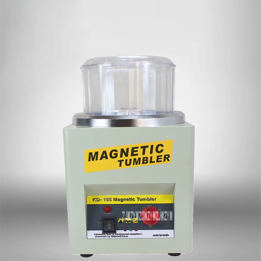 

KD-185 Magnetic Tumbler Jewelry Polisher Finisher Deburring Desktop Finishing Machine Magnetic Polishing Machine AC 110V/220V