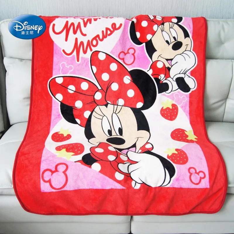 Мягкое покрывало из кораллового флиса disney, 100x140 см, Микки, Минни Маус, стежок для маленьких девочек и мальчиков, детский подарок, спальня на кровать, диван