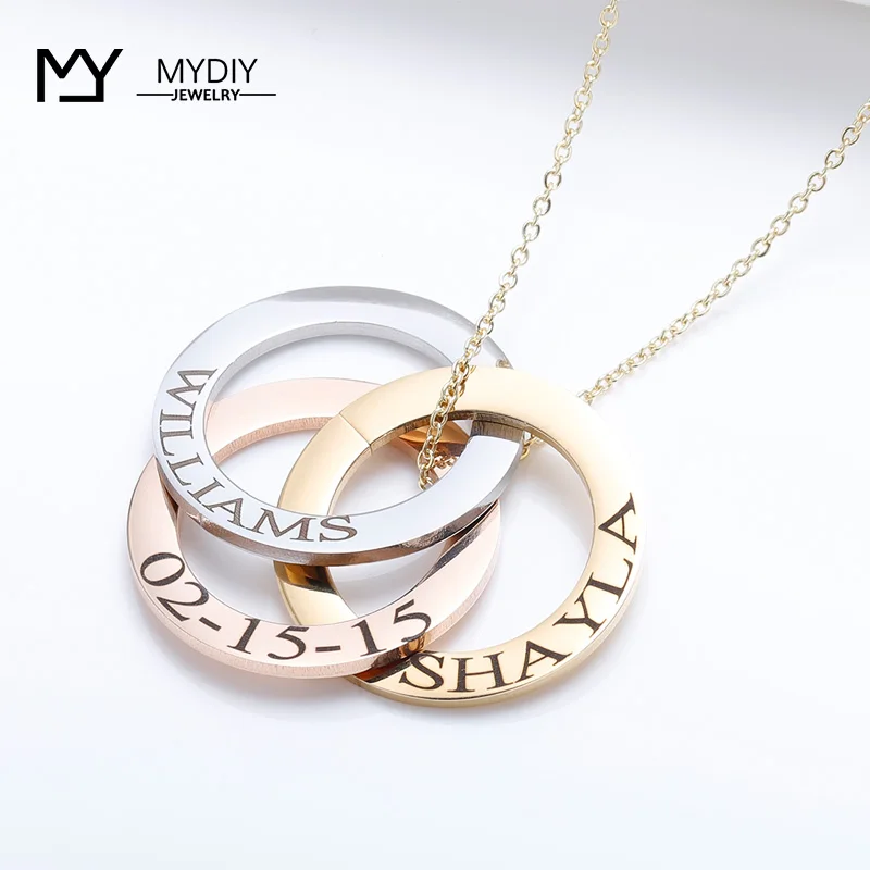 Колье с гравировкой колье семейное ожерелье | Украшения и аксессуары