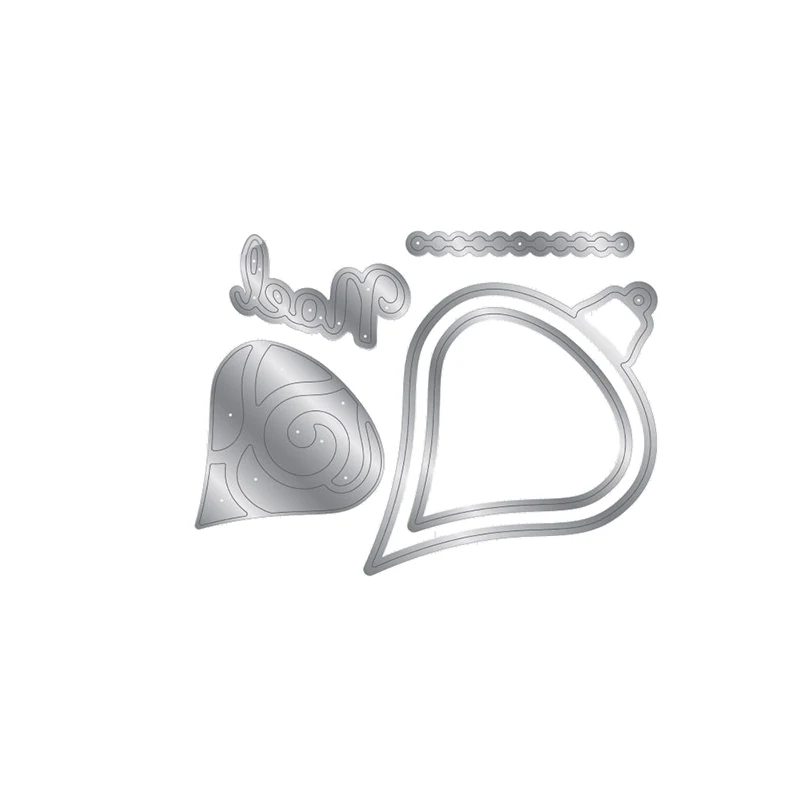 Металлическая высечка для резки рождественского декора тиснение высечки