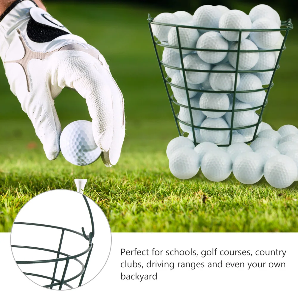 

1pc Metal Basket Stainless Steel Golfs Balls Basket Golfs Storage Container