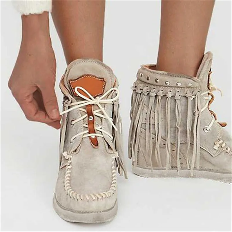 Женские ботинки Новинка замшевые кожаные женские на плоской подошве коллекция