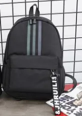 

Fashion Striped Backpack For Women Men Female Male School Bag Bookbags For Teens Teenage Girl Boy Back Pack Travel