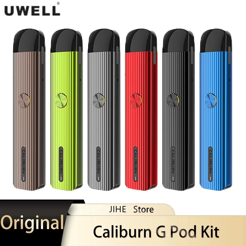 

Original Uwell Caliburn G AIO Pod Kit 2ml 690mAh 18W Electronic Cigarette Vaporizer DTL/MTL Vaping Type-C Pod System Vape Kit