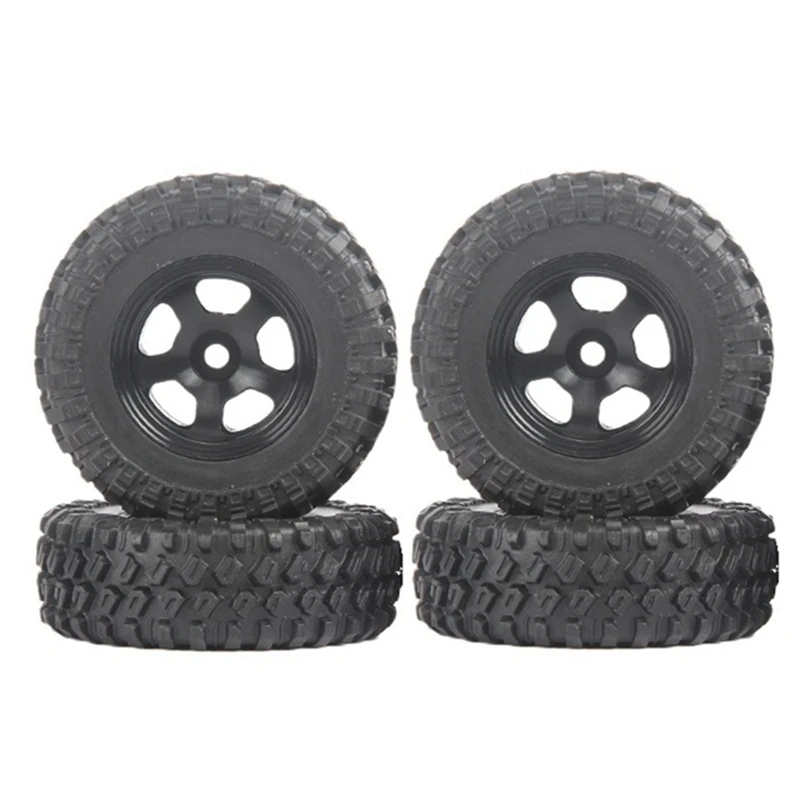 

for Axial SCX24 1/24 RC Crawler Car 4PCS 1.0 Metal Beadlock Wheel Rims Tires Tyre Set Upgrade Parts Accessories