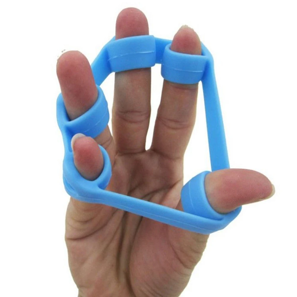 Dedos de silicona para aliviar el estr&eacute;s, Motor de juguete de tensi&oacute;n, dedos, entrenador, anillo de tracci&oacute;n para dedos para adultos y ni&ntilde;os, L50-2
