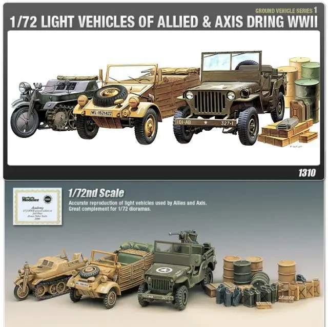 

Academy AC13416 1/72 GROUND VEHICLE SERIES-1 model kit