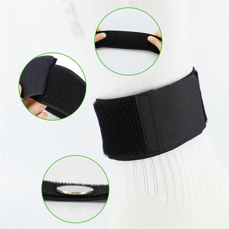 

1 Pair Ankle Support Knitted Fixed Strap Soccer Football Socks Sportswear Cloth Elastic Adjustable Accessories For Lower Leg