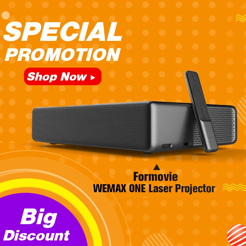 Fengmi проектор телевизор проэктор Full HD WEMAX ONE Лазерный 4K 1080P 3D 7000 люменов 2 + 16 ГБ Android