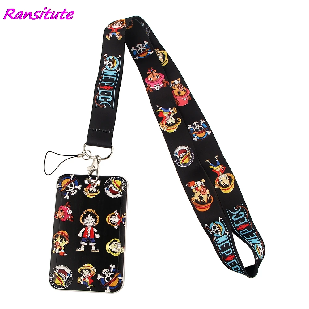Ransitute R1696 для мальчиков с рисунками аниме пират ремешок держатель карт студентов