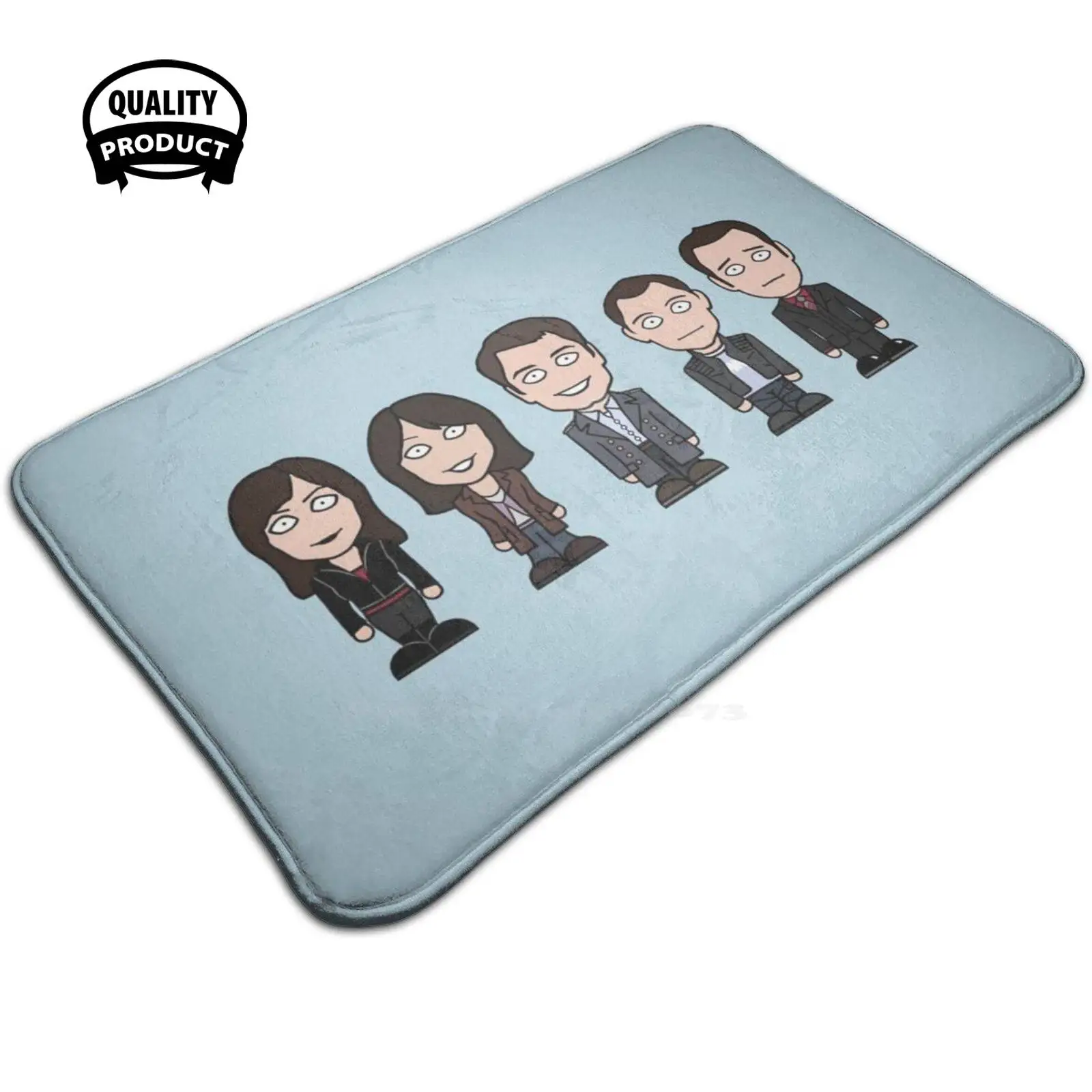 Team Torchwood 3D мягкий нескользящий коврик для ног John Barrowman Captain Jack Harkness Gwen Cooper Eve Myles
