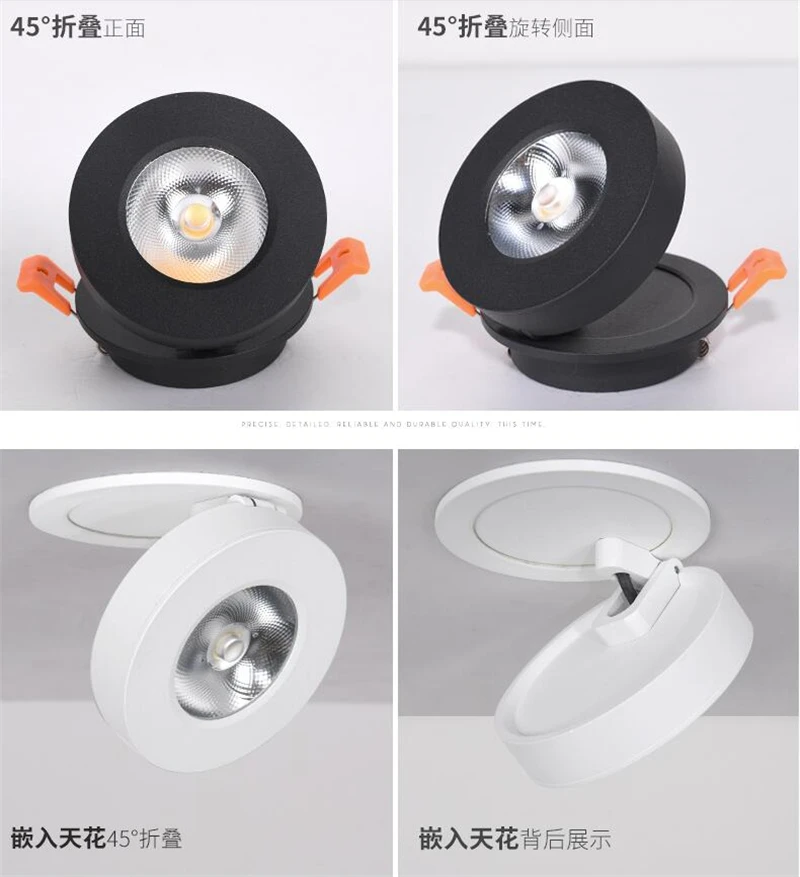 Диммируемый круглый поверхностный монтажный COB светодиодный светильник 5 Вт/7