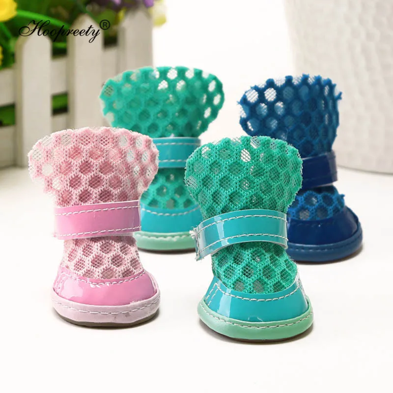 4 шт./партия летние для домашних животных собак дышащие кроссовки маленьких