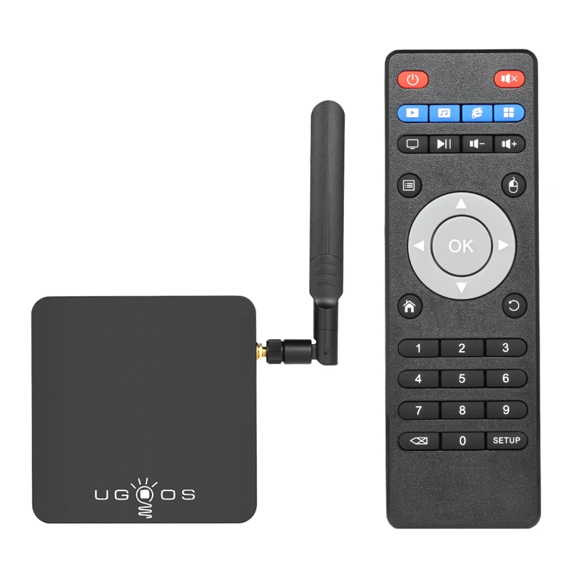 AM3 TV Box UGOOS AM3 Android 7,1 Marshmallow OS Smart tv Box 2 ГБ+ 16 Гб Amlogic S912 Восьмиядерный 2,4G и 5G WiFi H.265 VP9 UHD 4K медиаплеер - Цвет: AM3 TV Box