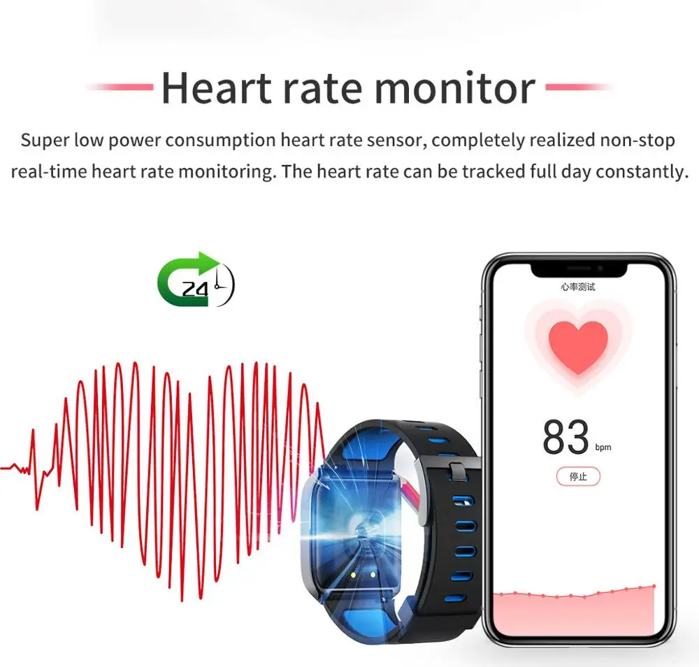 Smart watch men and women Bluetooth 5.0 smart foreign trade multi-function heart rate measurement Android iOS | Электроника