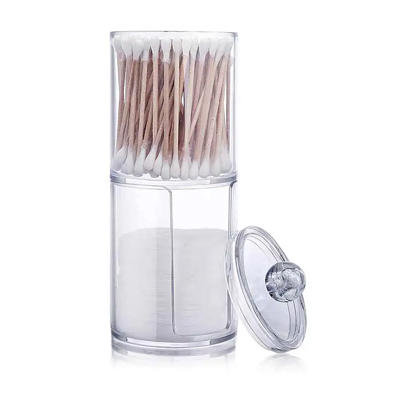 Прозрачный акриловый ящик для хранения прозрачные ватные тампоны палочки