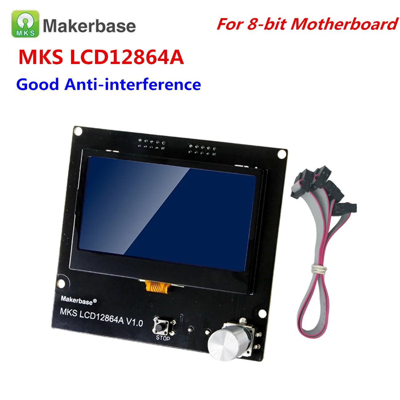 3D принтер дисплей панель lcd 12864 контроллер Reprap 12864 lcd MKS lcd 12864A экран lcd модуль для MKS gen v1.4 GEN_L материнская плата - Цвет: LCD12864A