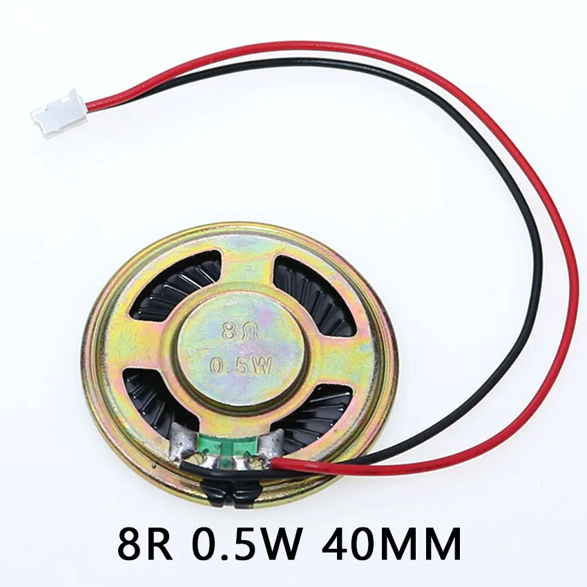 Ультратонкий динамик 8 Ом 0 5 Вт 8R диаметр 23 28 30 40 50 мм толщина см с клеммой PH2.0 Длина