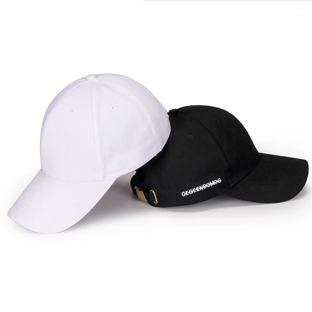 Fashion Simple Solid Color Letter Embroidery White Black Men Women Cap Visor Baseball Caps Snapback Bone Casquette Gorras Hats | Аксессуары