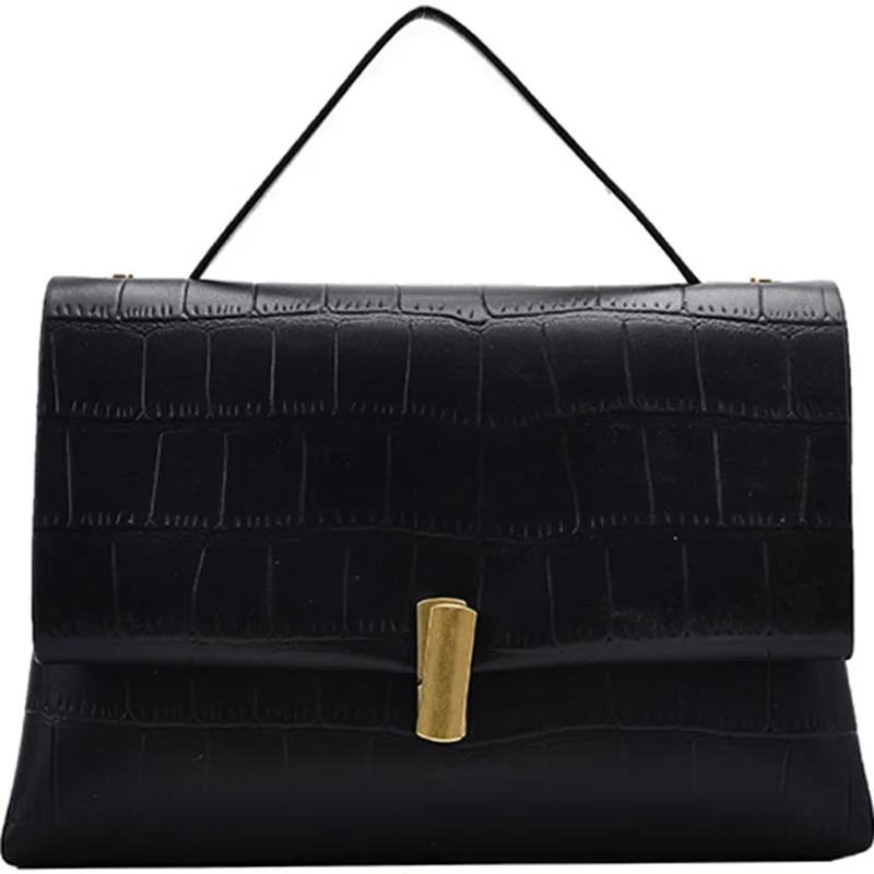 

Square Crocodile pattern Tote bag 2021 New High-quality PU leather Women's Designer Handbag High capacity Shoulder Messenger Bag