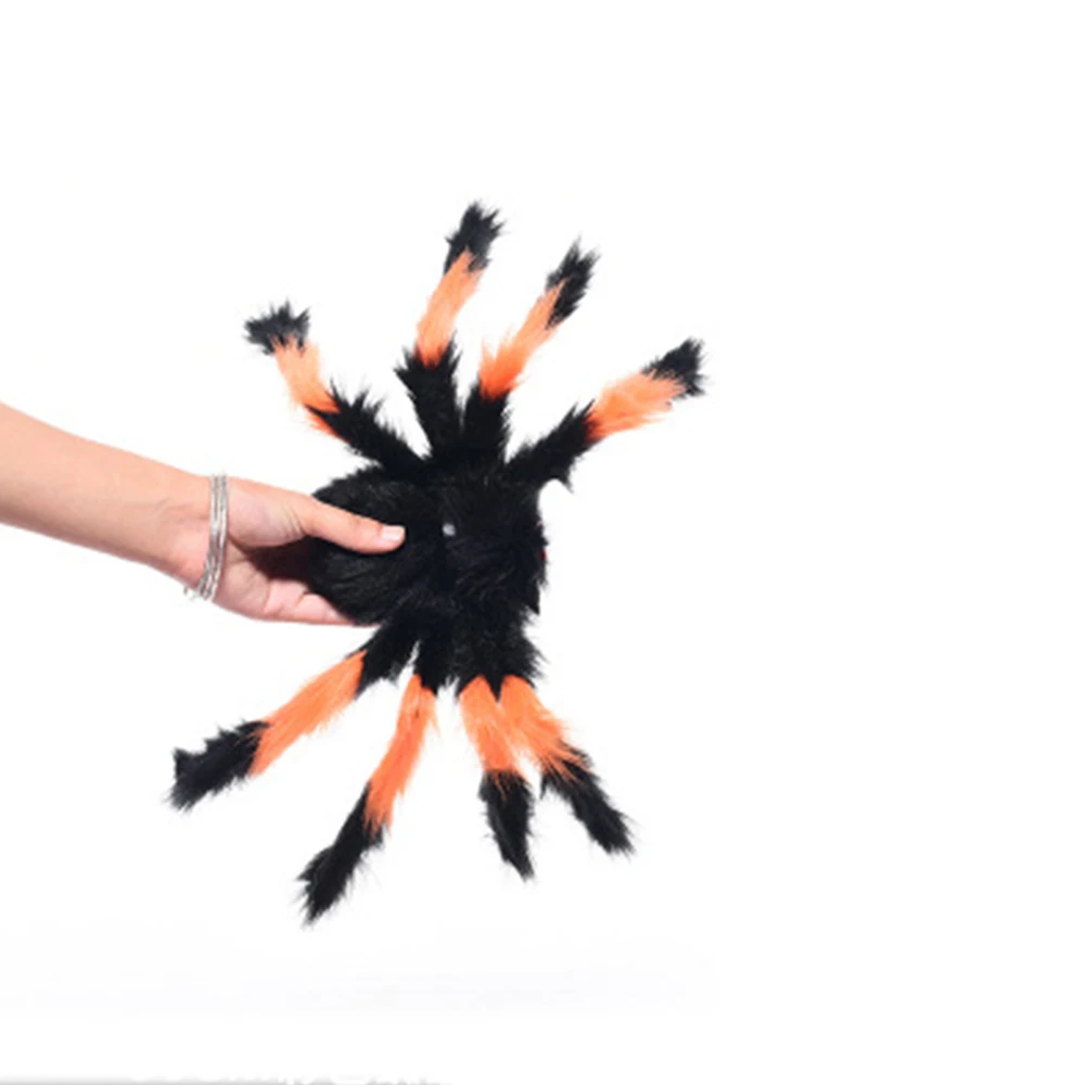 Имитация настоящего плюша паук/Хэллоуин паук/черный паук игрушки/ужас атмосфера