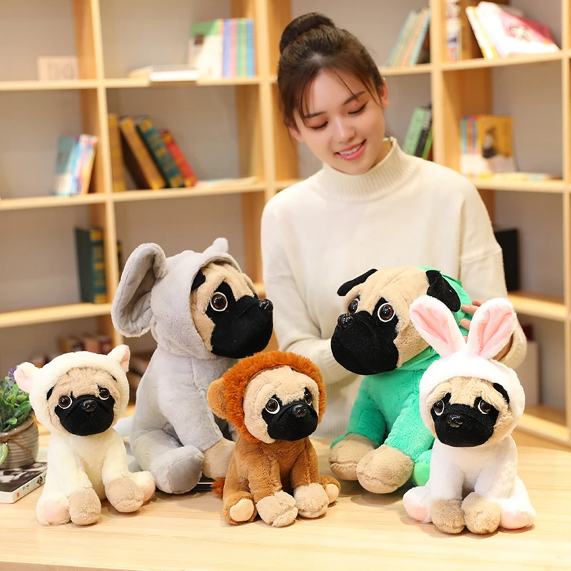 

Hot New Soft Kawaii Simulation Dog Plush Toy Shar Pei Gift For Kids Baby Toy Birthday Present Stuffed Plush Toy Home Furnishings