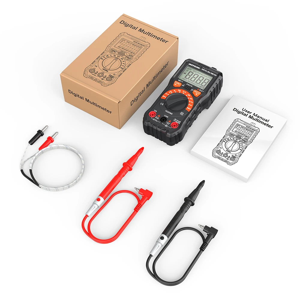 

Meterk 2000 Counts Digital Multimeter True RMS Auto Ranging Voltage Multi Meter DMM Voltmeter Ohmmeter Measuring AC/DC