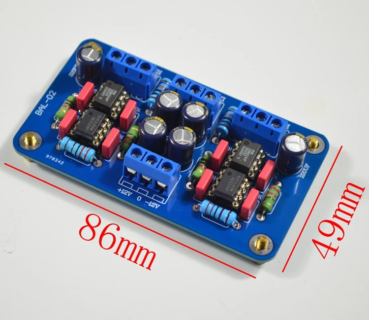 SSM2141 сбалансированный вход XLR для неравномерного RCA Односторонний выход сигнала
