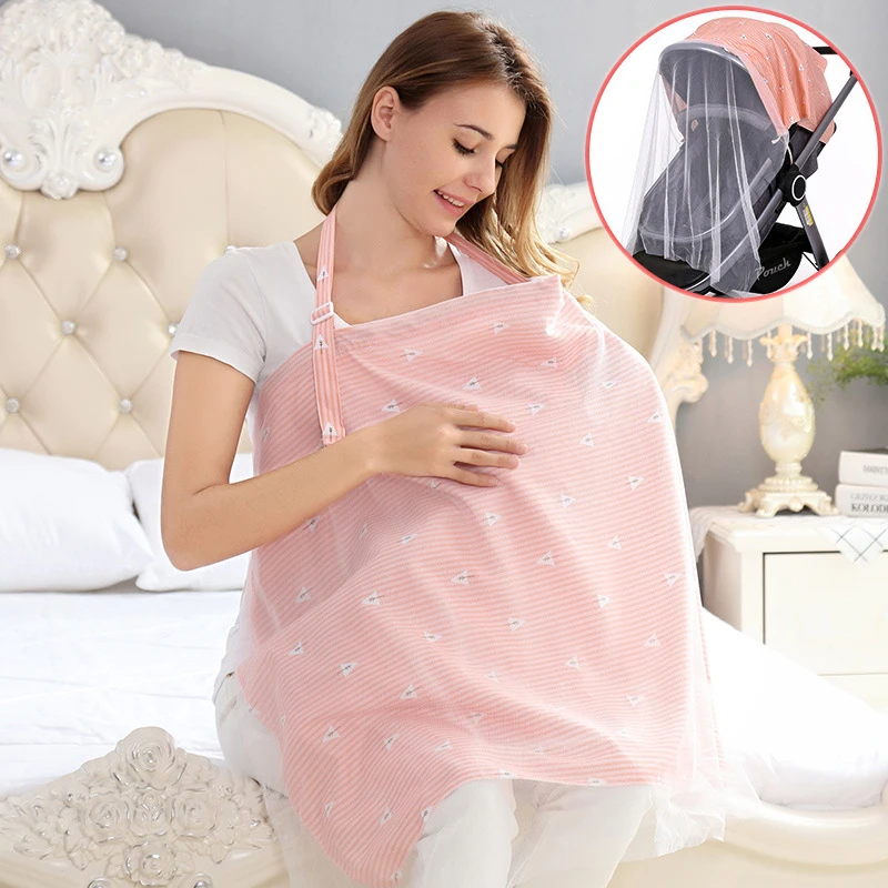 

Шаль детская из полотенце для кормления грудью хлопка, очень большая, дышащая, с антибликовым покрытием