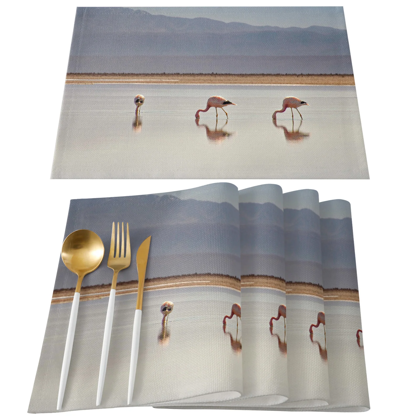 

Flamingo Lake Alpine Table Mats for Dining Table Kitchen Table Coaster Accessories Modern Home Decor car coaster