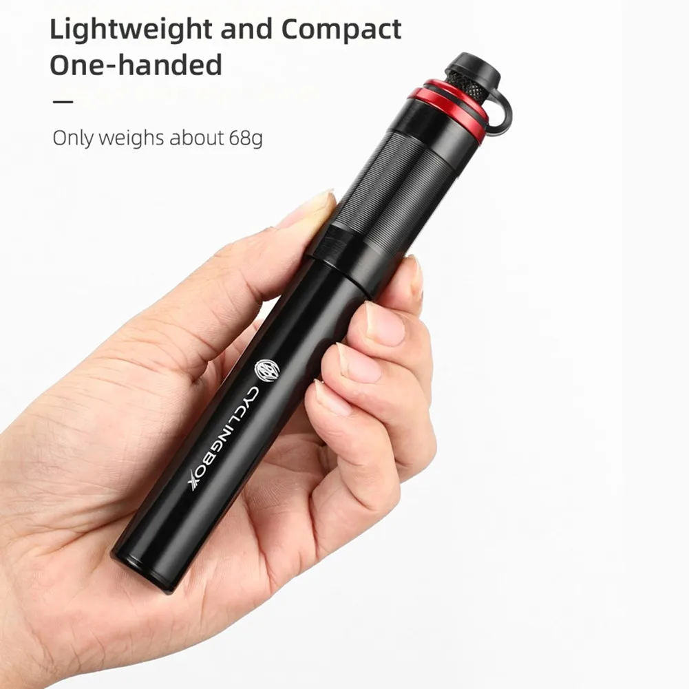 

Bike Bicycle Basketball Tool Mini Portable US French Universal Nozzle Pump Inflator High-pressure Pump Lightweight Small Size