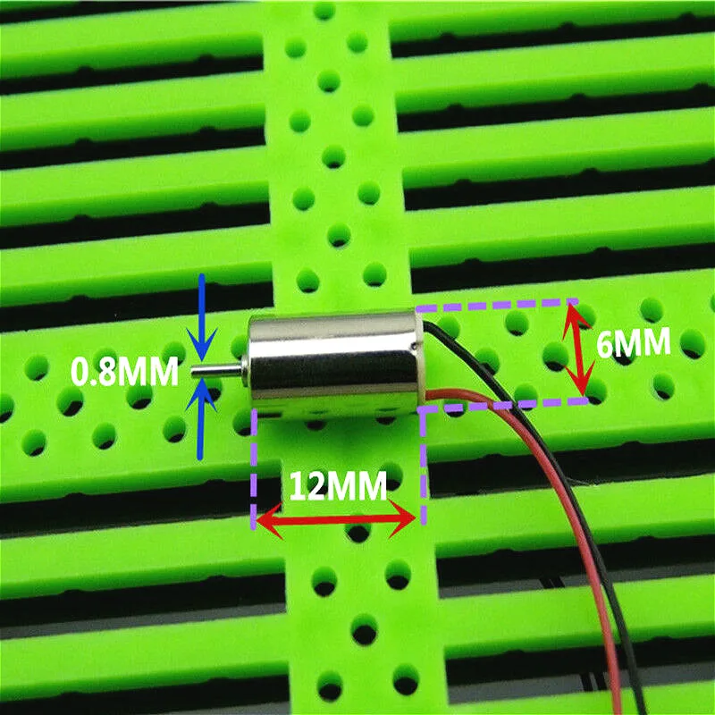 4 шт. бесщеточных двигателя 612 Coreless DC 3V 4.5V 6V 25000 об/мин высокой скорости микро мини 6мм * 12мм для электроники RC Drone Digital on.