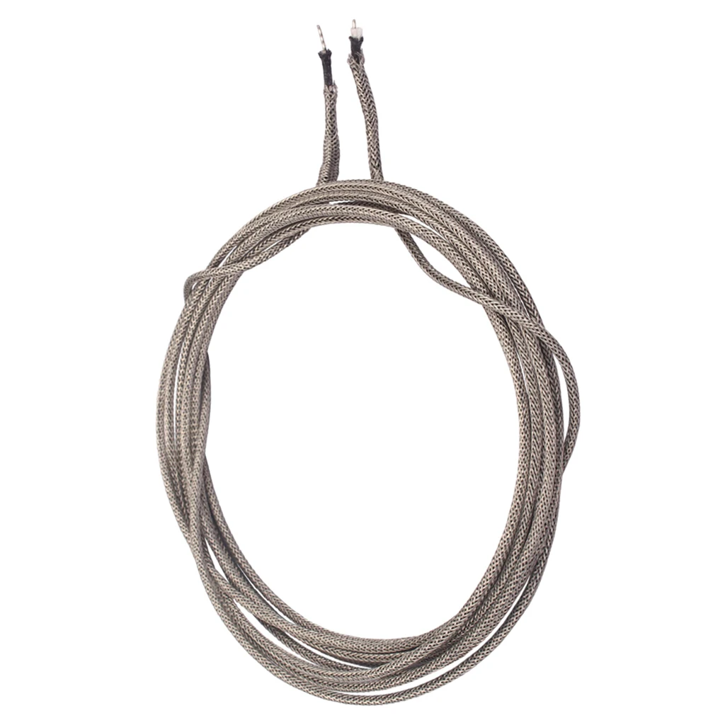 

Tin-copper Long Vintage 22 AWG 300cm Length Conductor Braided Shielded Push-Back Cloth Guitar Pickup Wire Cable