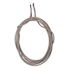 Оловянно-медный длинный винтажный провод 22 AWG длиной 300 см, Плетеный экранированный толкающий провод для гитары