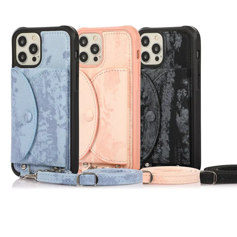 

Роскошный чехол из искусственной кожи для iPhone 12 Pro Max 11 XS XR X 8 7 Plus, отдельный Магнитный кошелек, защитный чехол с ремешком