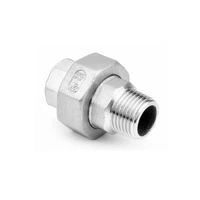 14 2 bsp male to female thread screw union 304 stainless steel dn8 dn50 water pipe fitting joint coupling connector