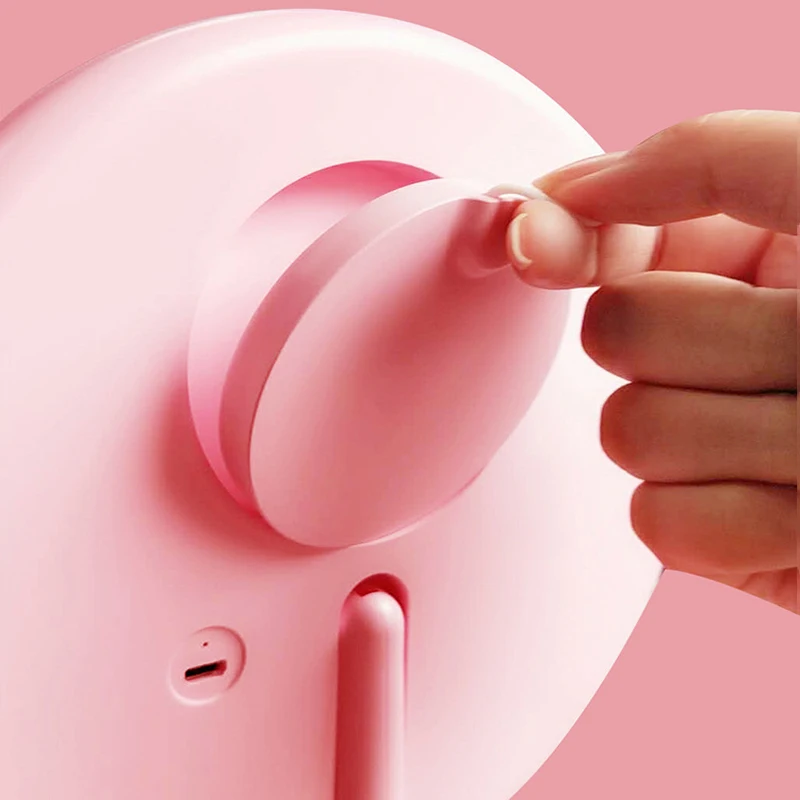 Настольный макияж зеркало коробка для хранения светодиодный трехцветный