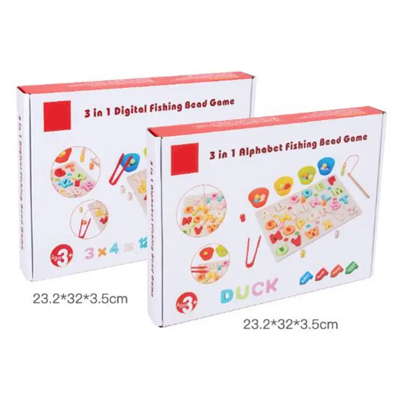 

Kids Wooden Puzzle Magnetic Fishing Toys Clip Beads Math toys Alphabets Digital Puzzles Montessori Educational Toys For Children