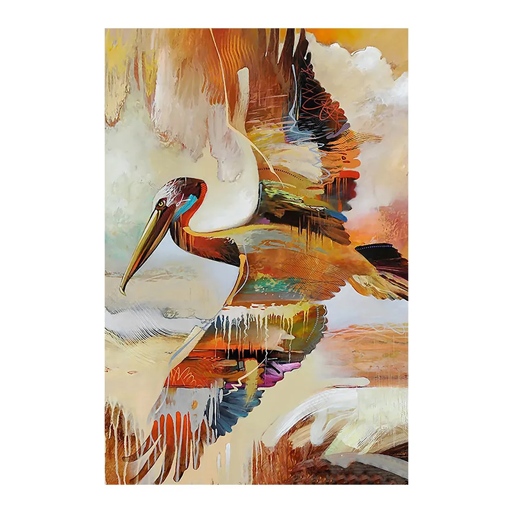 

Heron Bird Diamond Painting Oil Animal Round Full Drill Nouveaute DIY Mosaic Embroidery 5D Cross Stitch Home Decor Gifts