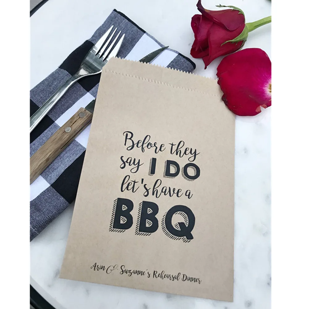 Пользовательские печатные на крафт-коричневых репетиционных обеденных мешках!